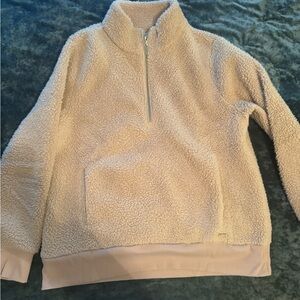 Calvin Klein Cozy Tan Sherpa Pullover